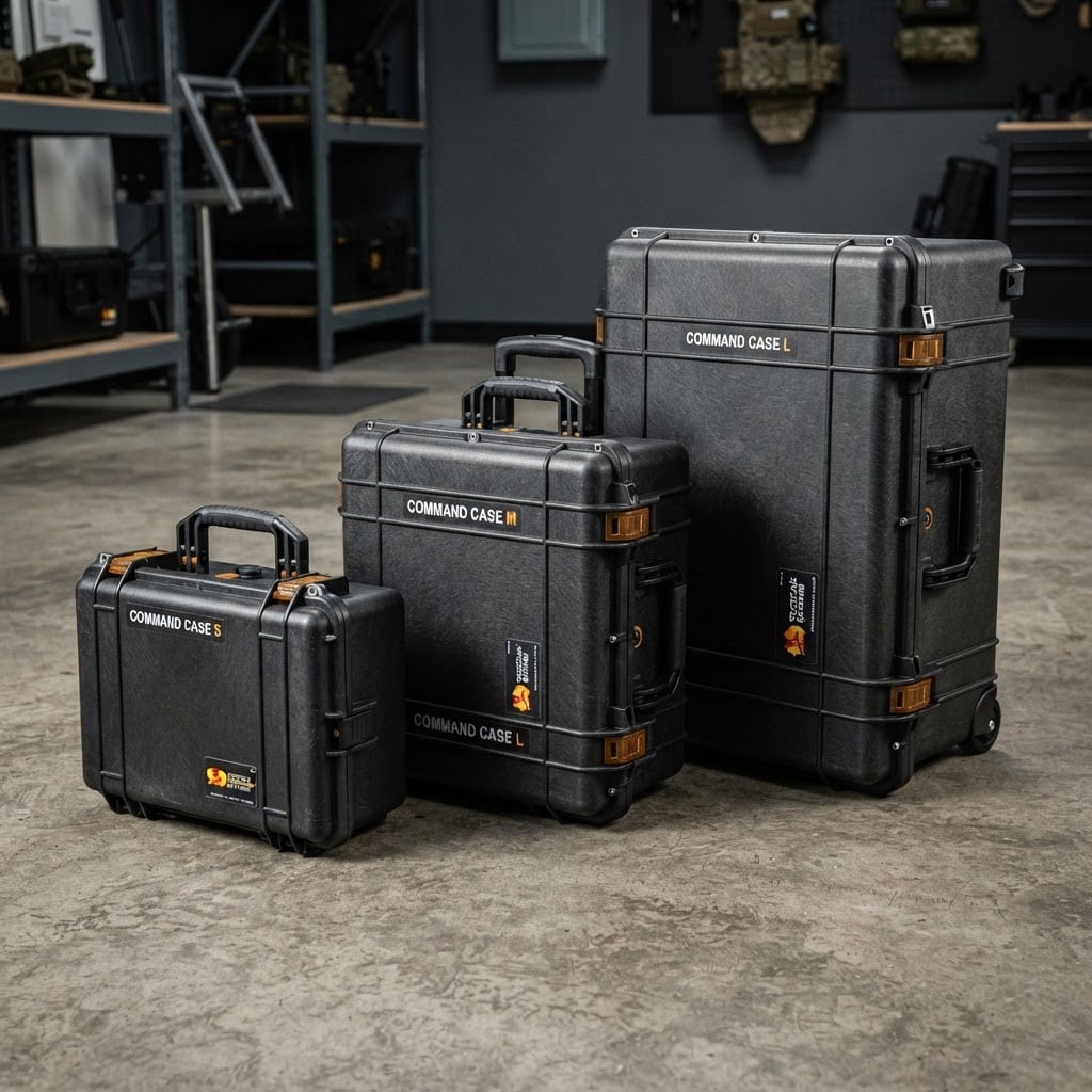Command Case S M L product lineup